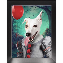 Load image into Gallery viewer, Manypies - Halloween, IT & Clown Inspired Custom Pet Portrait Framed Satin Paper Print