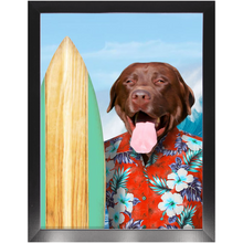 Load image into Gallery viewer, GNARLY - Custom Pet Portrait Framed Satin Paper Print