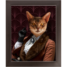 Load image into Gallery viewer, Flappers - Art Deco Inspired Custom Pet Portrait Framed Satin Paper Print