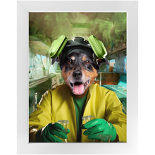 Load image into Gallery viewer, HEISENBARK - Breaking Bad Inspired Custom Pet Portrait Framed Satin Paper Print