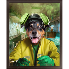 Load image into Gallery viewer, HEISENBARK - Breaking Bad Inspired Custom Pet Portrait Framed Satin Paper Print