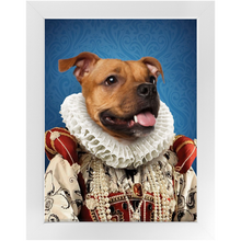 Load image into Gallery viewer, Duchess Muchess - Renaissance Inspired Custom Pet Portrait Framed Satin Paper Print