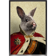 Load image into Gallery viewer, Duke E. Tout - Royalty & Renaissance Inspired Custom Pet Portrait Framed Satin Paper Print