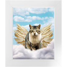 Load image into Gallery viewer, Golden Angel - Heavenly Angels Inspired Custom Pet Portrait Framed Satin Paper Print