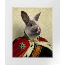 Load image into Gallery viewer, Duke E. Tout - Royalty & Renaissance Inspired Custom Pet Portrait Framed Satin Paper Print