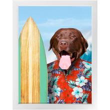 Load image into Gallery viewer, GNARLY - Custom Pet Portrait Framed Satin Paper Print
