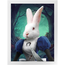 Load image into Gallery viewer, Malice In Chains - Evil Alice and Alice in Wonderland Inspired Custom Pet Portrait Framed Satin Paper Print