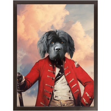 Load image into Gallery viewer, GENERAL D. ZASTER - Renaissance Inspired Custom Pet Portrait Framed Satin Paper Print