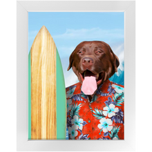 Load image into Gallery viewer, GNARLY - Custom Pet Portrait Framed Satin Paper Print