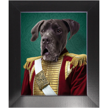 Load image into Gallery viewer, Duke of Pork - Royalty & Renaissance Inspired Custom Pet Portrait Framed Satin Paper Print
