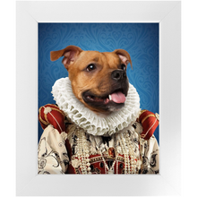 Load image into Gallery viewer, Duchess Muchess - Renaissance Inspired Custom Pet Portrait Framed Satin Paper Print