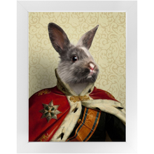 Load image into Gallery viewer, Duke E. Tout - Royalty & Renaissance Inspired Custom Pet Portrait Framed Satin Paper Print
