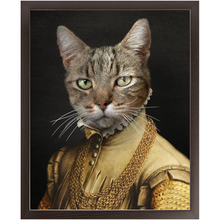 Load image into Gallery viewer, EARL E. BYRD - Renaissance Inspired Custom Pet Portrait Framed Satin Paper Print
