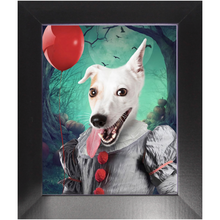 Load image into Gallery viewer, Manypies - Halloween, IT & Clown Inspired Custom Pet Portrait Framed Satin Paper Print