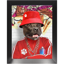 Load image into Gallery viewer, Furresh - Hip Hop & Rappers Inspired Custom Pet Portrait Framed Satin Paper Print