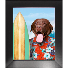Load image into Gallery viewer, GNARLY - Custom Pet Portrait Framed Satin Paper Print