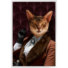 Load image into Gallery viewer, Flappers - Art Deco Inspired Custom Pet Portrait Framed Satin Paper Print