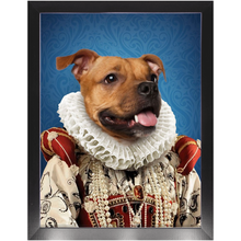 Load image into Gallery viewer, Duchess Muchess - Renaissance Inspired Custom Pet Portrait Framed Satin Paper Print