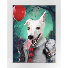 Load image into Gallery viewer, Manypies - Halloween, IT & Clown Inspired Custom Pet Portrait Framed Satin Paper Print