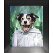 Load image into Gallery viewer, Whizzing Past - Lord of the Rings Inspired Custom Pet Portrait Framed Satin Paper Print