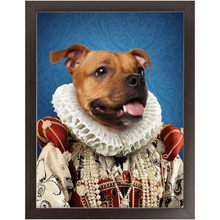 Load image into Gallery viewer, Duchess Muchess - Renaissance Inspired Custom Pet Portrait Framed Satin Paper Print