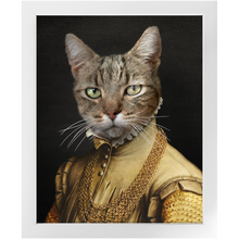 Load image into Gallery viewer, EARL E. BYRD - Renaissance Inspired Custom Pet Portrait Framed Satin Paper Print