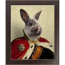 Load image into Gallery viewer, Duke E. Tout - Royalty & Renaissance Inspired Custom Pet Portrait Framed Satin Paper Print
