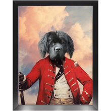 Load image into Gallery viewer, GENERAL D. ZASTER - Renaissance Inspired Custom Pet Portrait Framed Satin Paper Print