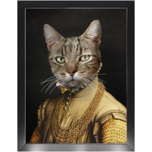 Load image into Gallery viewer, EARL E. BYRD - Renaissance Inspired Custom Pet Portrait Framed Satin Paper Print