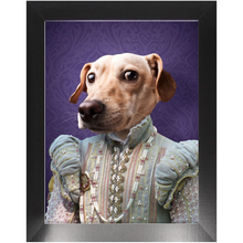 Load image into Gallery viewer, Ladee Light - Renaissance Inspired Custom Pet Portrait Framed Satin Paper Print