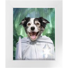 Load image into Gallery viewer, Whizzing Past - Lord of the Rings Inspired Custom Pet Portrait Framed Satin Paper Print