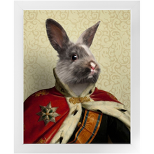 Load image into Gallery viewer, Duke E. Tout - Royalty & Renaissance Inspired Custom Pet Portrait Framed Satin Paper Print