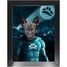Load image into Gallery viewer, THE DARK BITE - Custom Pet Portrait Framed Satin Paper Print