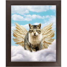 Load image into Gallery viewer, Golden Angel - Heavenly Angels Inspired Custom Pet Portrait Framed Satin Paper Print