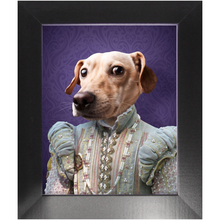 Load image into Gallery viewer, Ladee Light - Renaissance Inspired Custom Pet Portrait Framed Satin Paper Print