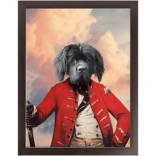 Load image into Gallery viewer, GENERAL D. ZASTER - Renaissance Inspired Custom Pet Portrait Framed Satin Paper Print