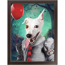 Load image into Gallery viewer, Manypies - Halloween, IT & Clown Inspired Custom Pet Portrait Framed Satin Paper Print
