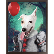 Load image into Gallery viewer, Manypies - Halloween, IT & Clown Inspired Custom Pet Portrait Framed Satin Paper Print