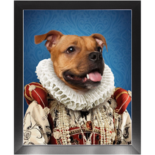 Load image into Gallery viewer, Duchess Muchess - Renaissance Inspired Custom Pet Portrait Framed Satin Paper Print