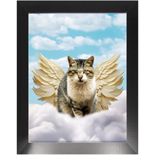 Load image into Gallery viewer, Golden Angel - Heavenly Angels Inspired Custom Pet Portrait Framed Satin Paper Print
