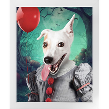 Load image into Gallery viewer, Manypies - Halloween, IT & Clown Inspired Custom Pet Portrait Framed Satin Paper Print