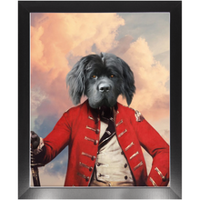 Load image into Gallery viewer, GENERAL D. ZASTER - Renaissance Inspired Custom Pet Portrait Framed Satin Paper Print