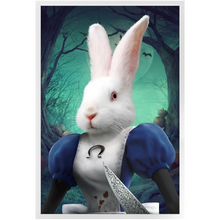 Load image into Gallery viewer, Malice In Chains - Evil Alice and Alice in Wonderland Inspired Custom Pet Portrait Framed Satin Paper Print