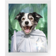 Load image into Gallery viewer, Whizzing Past - Lord of the Rings Inspired Custom Pet Portrait Framed Satin Paper Print