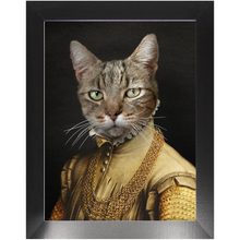 Load image into Gallery viewer, EARL E. BYRD - Renaissance Inspired Custom Pet Portrait Framed Satin Paper Print