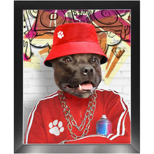 Load image into Gallery viewer, Furresh - Hip Hop & Rappers Inspired Custom Pet Portrait Framed Satin Paper Print