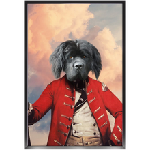 Load image into Gallery viewer, GENERAL D. ZASTER - Renaissance Inspired Custom Pet Portrait Framed Satin Paper Print