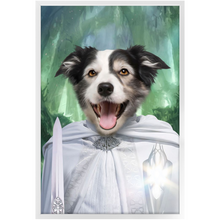 Load image into Gallery viewer, Whizzing Past - Lord of the Rings Inspired Custom Pet Portrait Framed Satin Paper Print