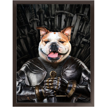Load image into Gallery viewer, Sir Lixalot - Game Of Thrones Inspired Custom Pet Portrait Framed Satin Paper Print