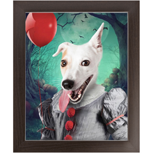 Load image into Gallery viewer, Manypies - Halloween, IT & Clown Inspired Custom Pet Portrait Framed Satin Paper Print
